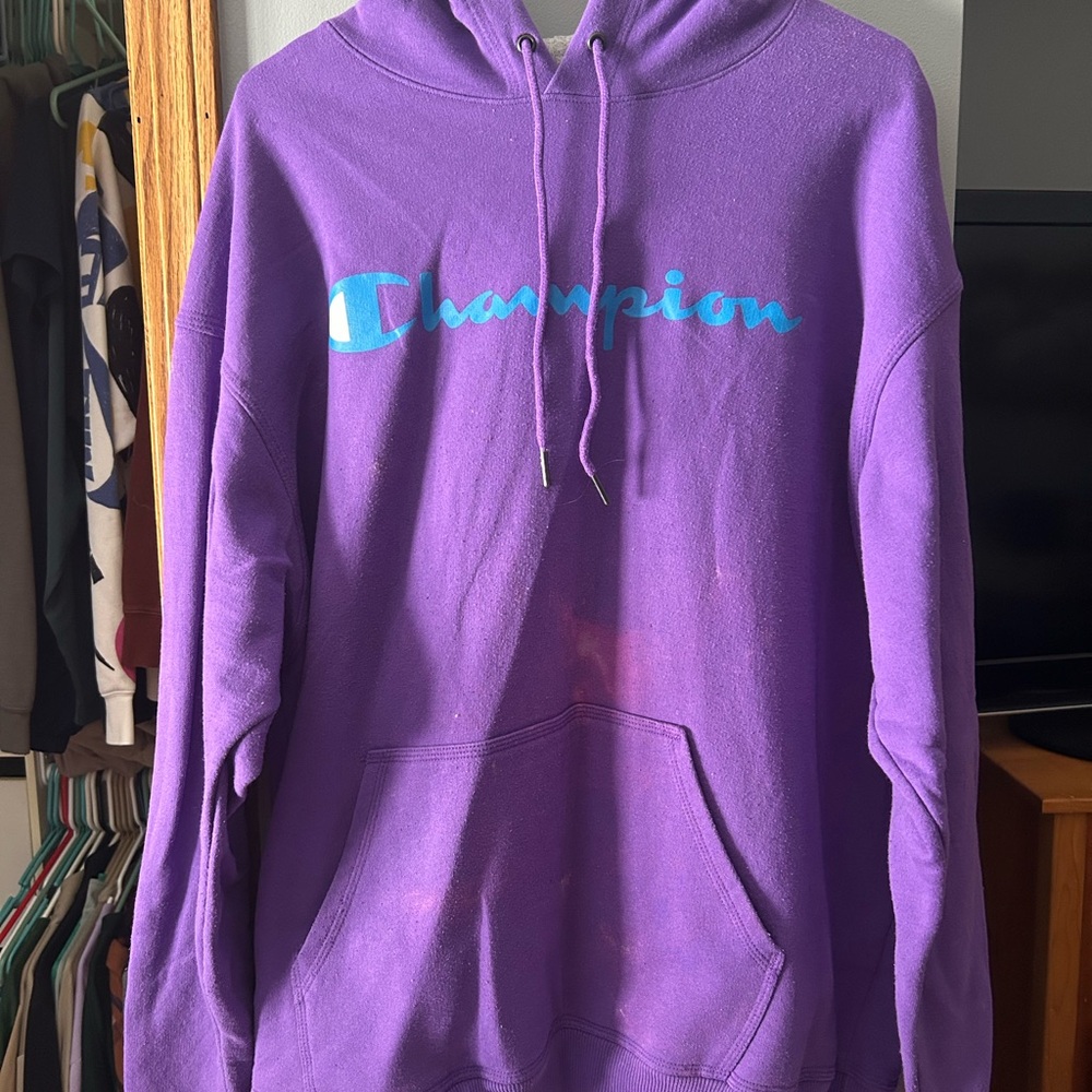 Champion Men's Purple Hoodie